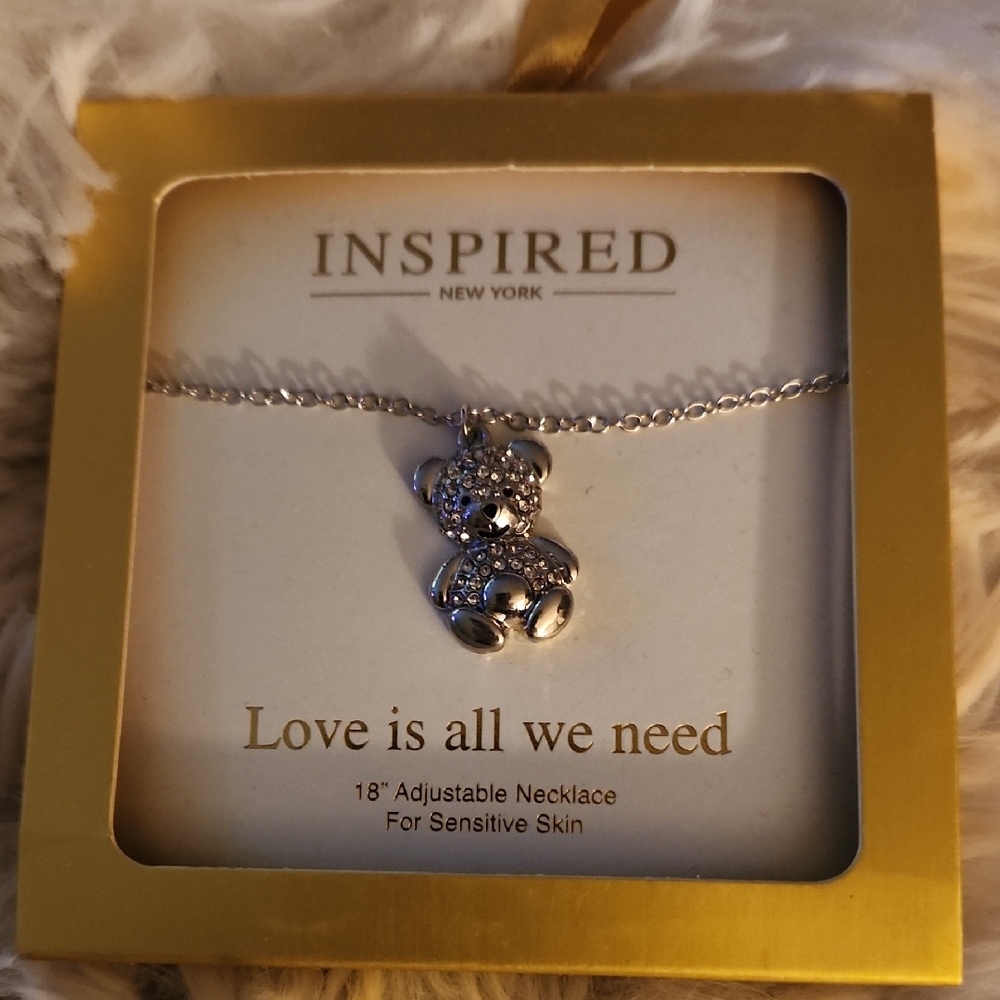 Silver Bear Necklace